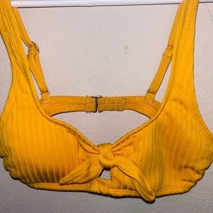 Yellow swimsuit top
